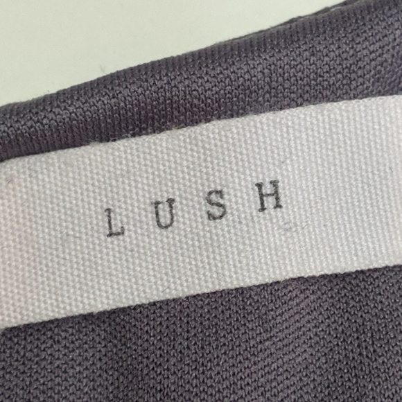 Lush Grey & Pink Polka Dot Dress - Size Medium - Picture 6 of 6